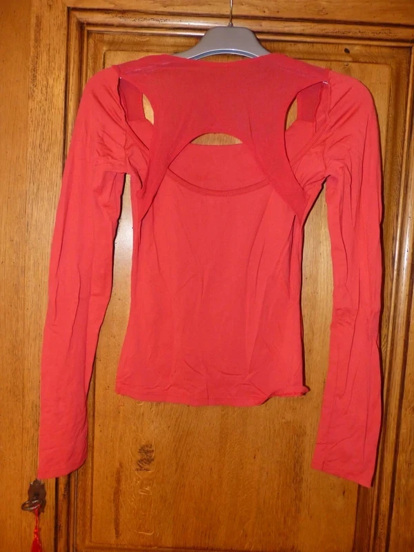 t-shirt with voile back – photo 3